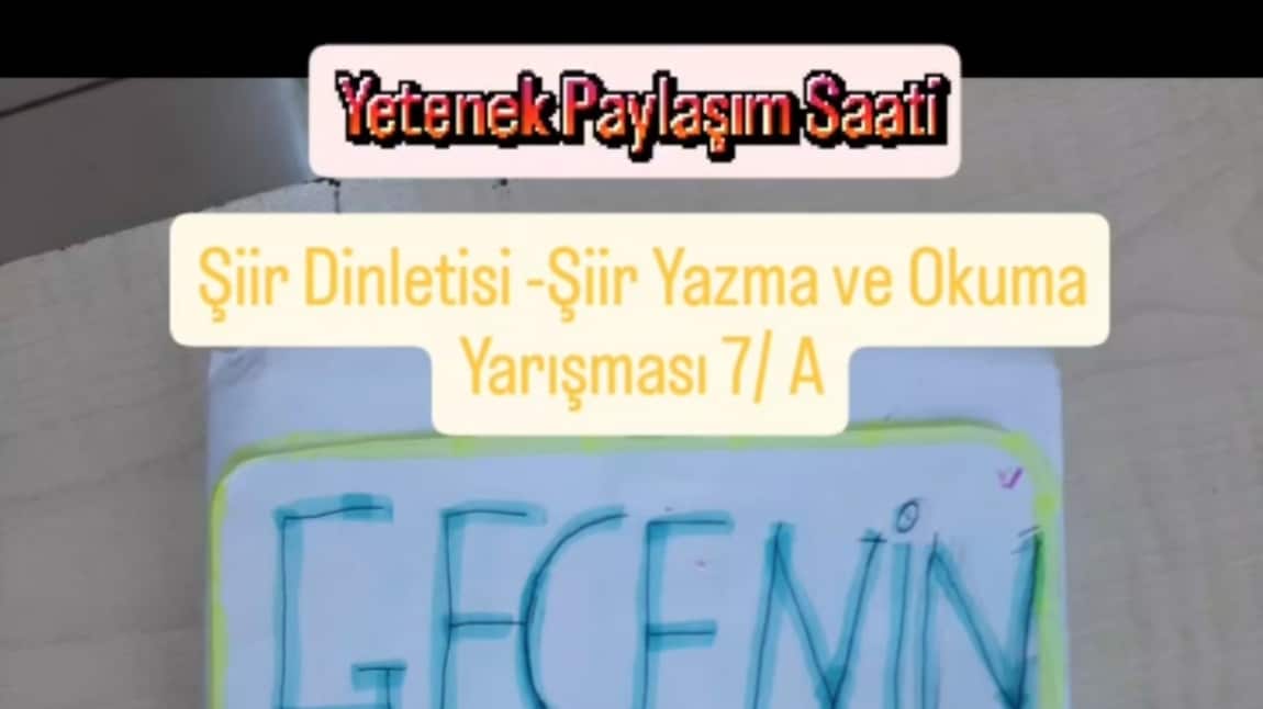 Yetenek Paylaşım Saatinde Şiir Şöleni!