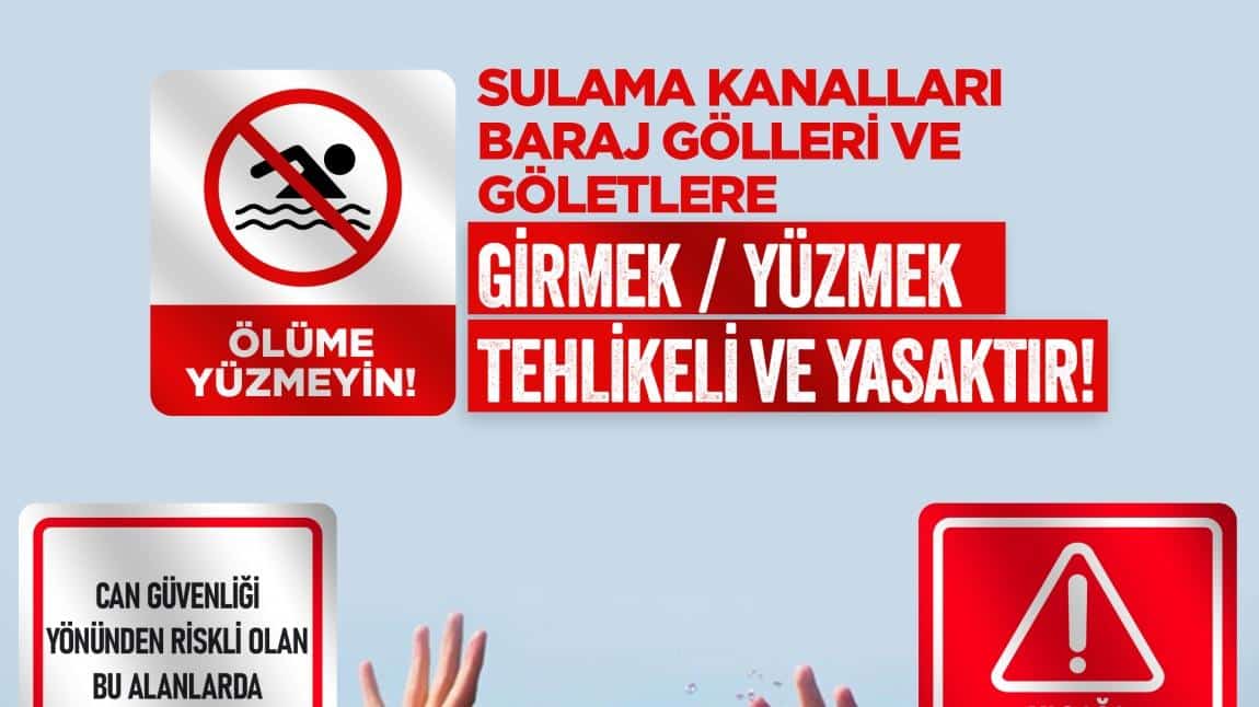 SUDA BOĞULMA OLAYLARINA KARŞI ÖĞRENCİLER BİLGİLENDİRİLDİ